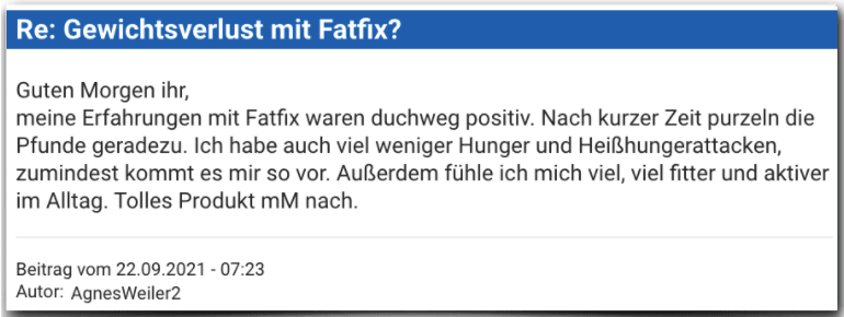 Fatfix Erfahrungsbericht Bewertung Erfahrungen Fatfix