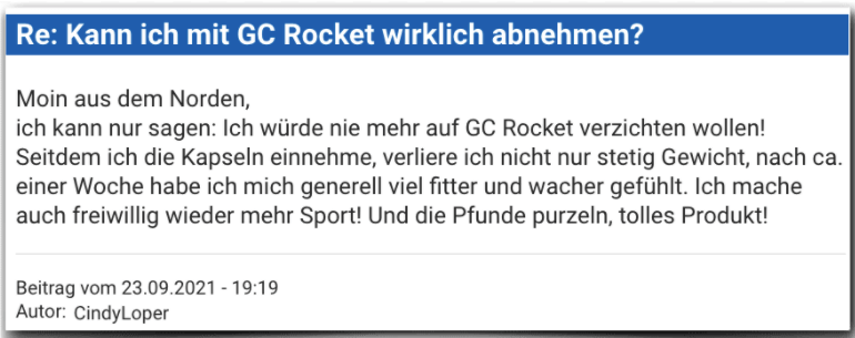 GC Rocket Erfahrungsbericht Bewertung Erfahrungen GC Rocket