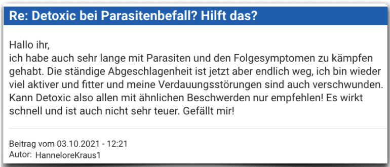 Detoxic Erfahrungsbericht Bewertung Erfahrung Detoxic