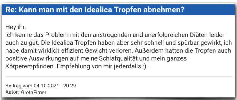 Idealica Erfahrungsbericht Bewertung Erfahrungen Idealica