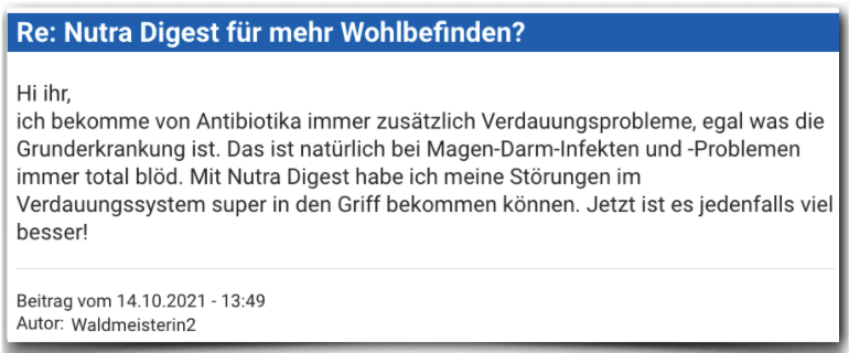 Nutra Digest Erfahrungsbericht Bewertung Erfahrungen Nutra Digest