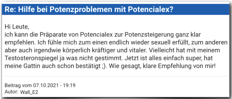 Potencialex Erfahrungsbericht Bewertung Erfahrungen Potencialex