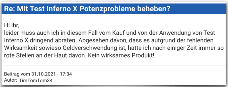 Test Inferno X Erfahrungsbericht Bewertung Erfahrungen Test Inferno X