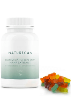 Naturecan CBD Fruchtgummis Abbild Tabelle