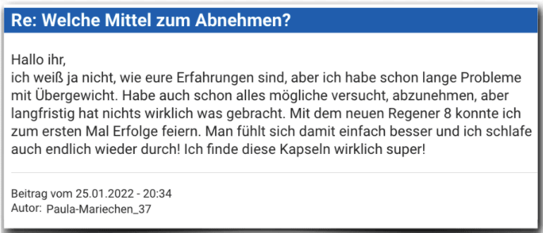 Regener 8 Erfahrungsbericht Bewertung Erfahrungen Regener 8