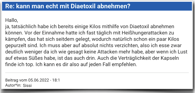 Diaetoxil Erfahrungsbericht Bewertung Erfahrungen Diaetoxil