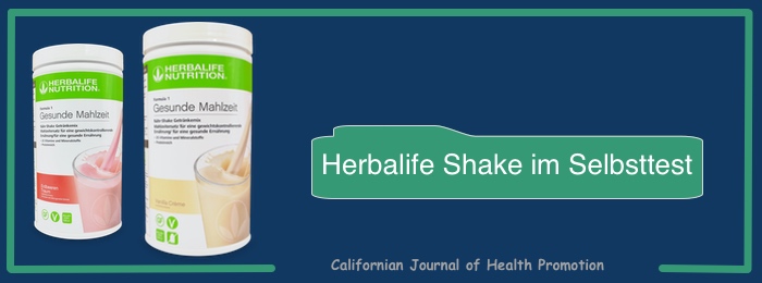 herbalife shake selbsttest