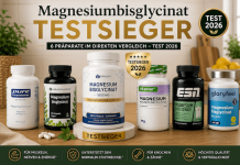 Magnesiumbisglycinat Kapseln Testsieger – 6 Präparate im direkten Vergleich – Test 2026 Magnesiumbisglycinat Titelbild